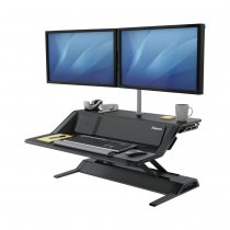 Fellowes Black Lotus DX Sit-Stand Workstation Fellowes Black Lotus DX Sit-Stand Workstation