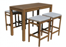 JONAS 5 PIECE OUTDOOR BAR SETTING JONAS 5 PIECE OUTDOOR BAR SETTING