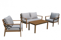 JONAS 4 PIECE OUTDOOR LOUNGE SETTING JONAS 4 PIECE OUTDOOR LOUNGE SETTING