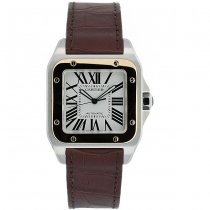 Cartier Men's Santos 18k Gold and Steel Automatic Watch Cartier Men's Santos 18k Gold and Steel Automatic Watch